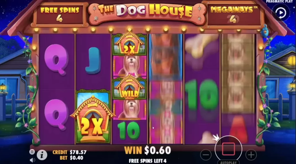 Бонусная игра в слоте The Dog House Megaways